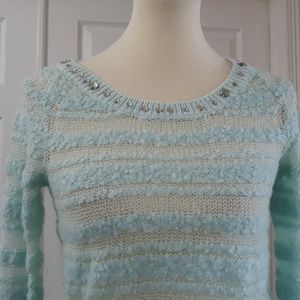 Daytrip Sweaters - Daytrip pastel mint blue light-weight sweater Daytrip Sweaters - Daytrip pastel mint blue light-weight sweater